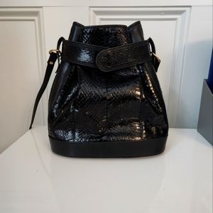 Black Snake Skin Purse